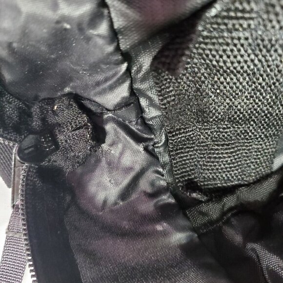 LL Bean Computer Messenger Bag Floral Black Purple Blue - Picture 9 of 9